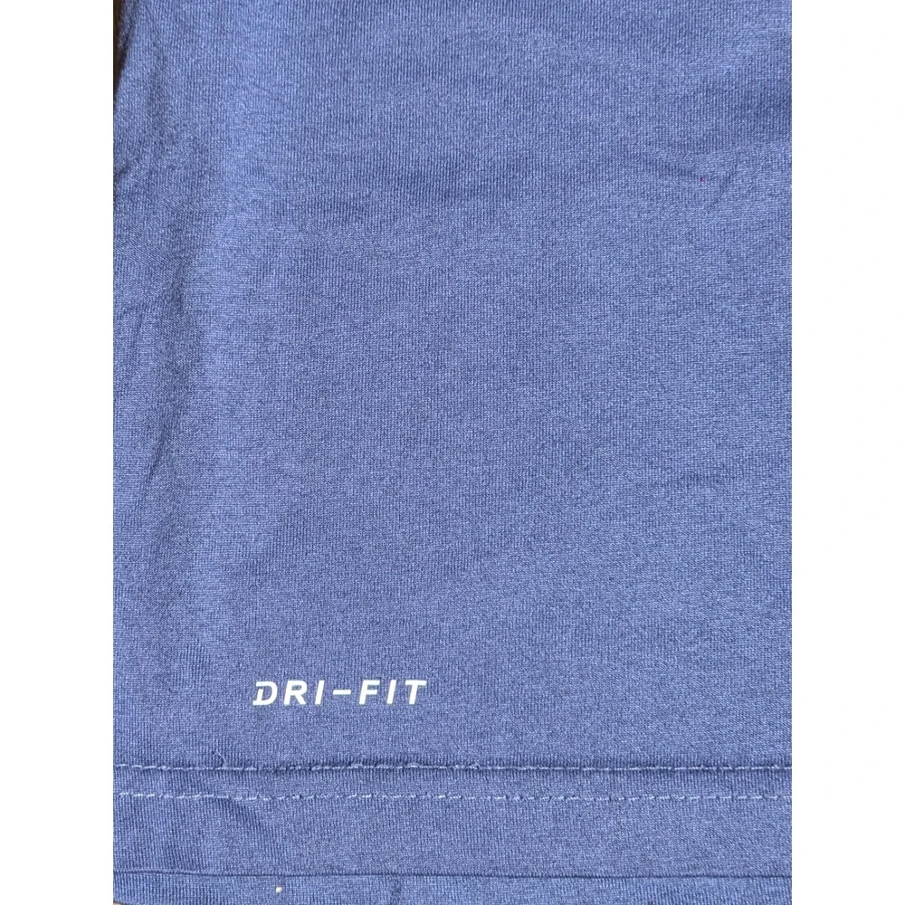Nike Dri-FIT Just Do It Sports Graphic T-Shirt Blue Purple XL Kids Girls A0